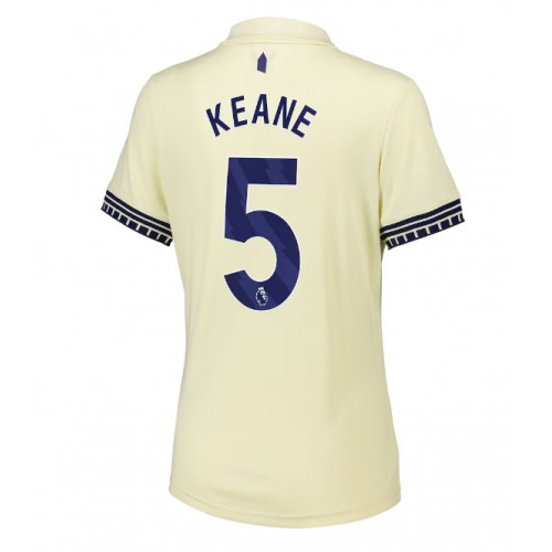 Everton Michael Keane #5 Replika Udebanetrøje Dame 2025-26 Kortærmet Everton Michael Keane #5 Replika Udebanetrøje Dame 2025-26 Kortærmet